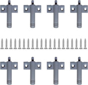 10 pezzi di Drenaggio di Cassetta di Chiusura Soft Close per Cucina in Acciaio Inossidabile - Grigio