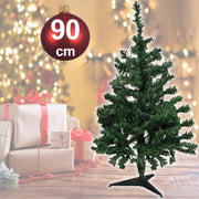 Trade Shop - Albero Di Natale Artificiale 90cm Abete Sintetico Per Casa Ufficio Colore Verde -