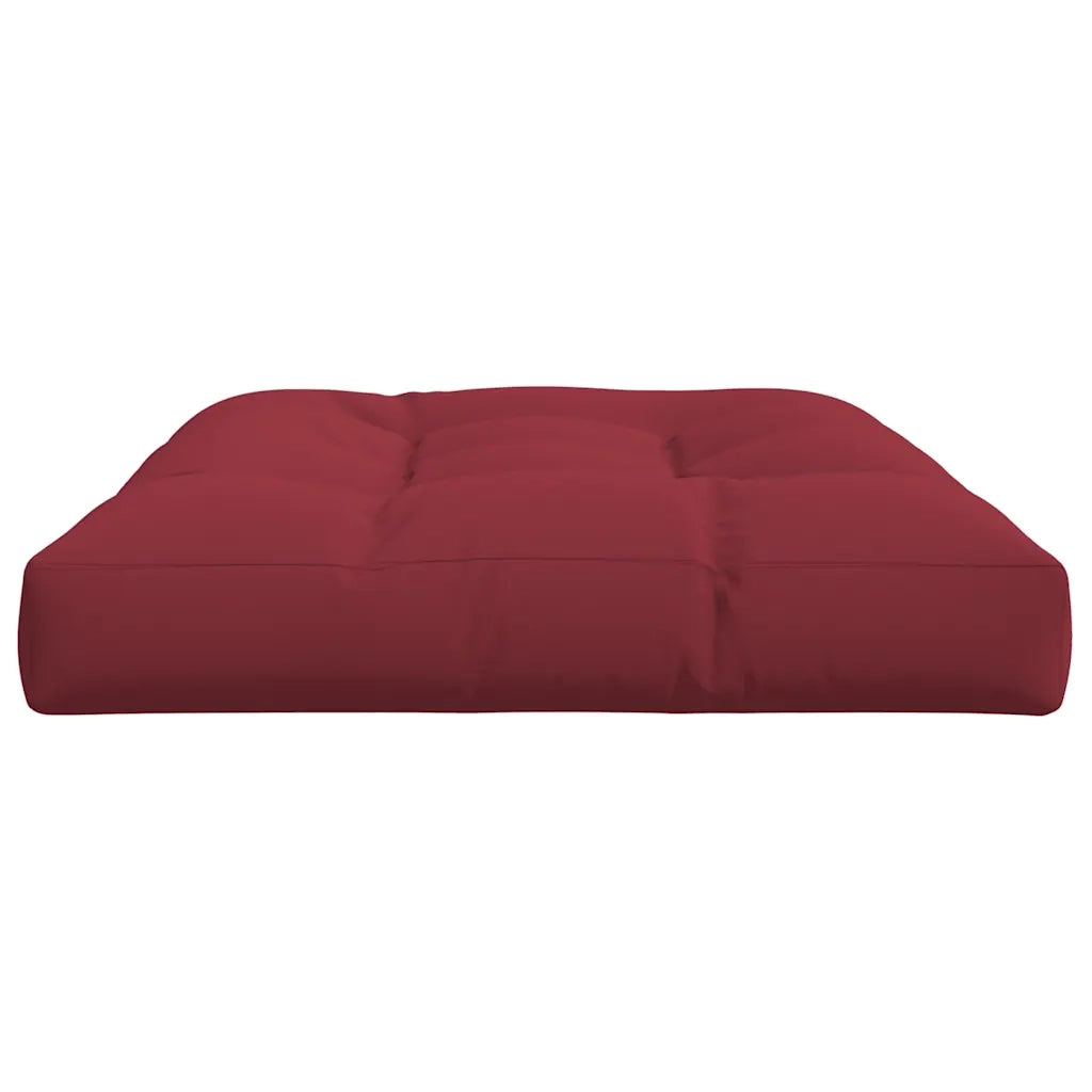 Cuscino per Pallet 120 x 80 x 12 cm Rosso Vino in Tessuto 360522