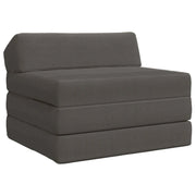 Divano Letto Pieghevole Grigio Scuro 200 x 70 x 10 cm 900030
