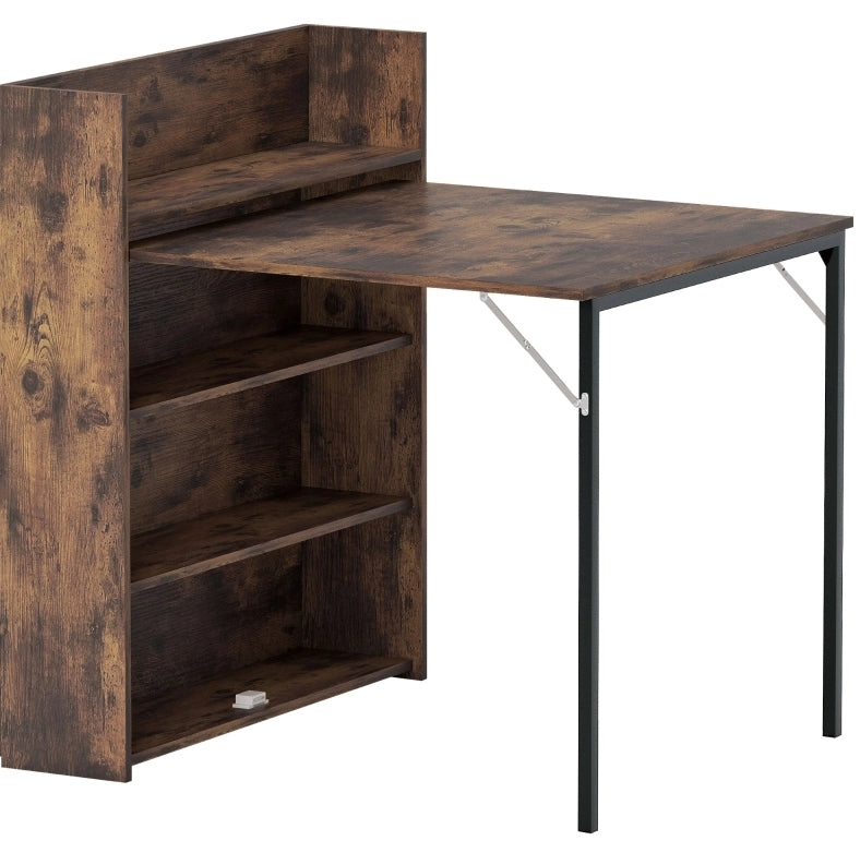 Tavolo da pranzo pieghevole con 3 ripiani 80x90x93 cm