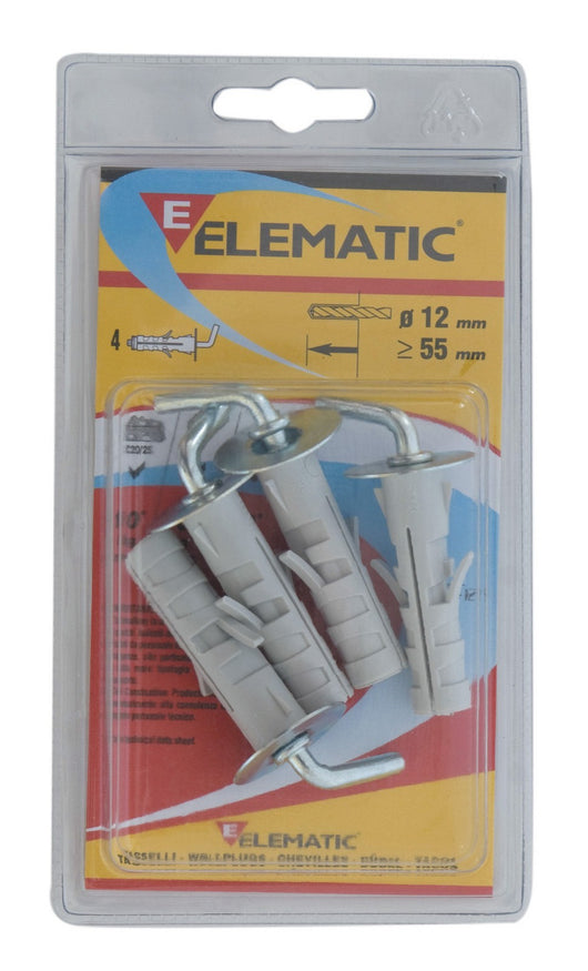 elematic blister tassello enp/oa12 occhiello aperto 4 pz cod:ferx.12925