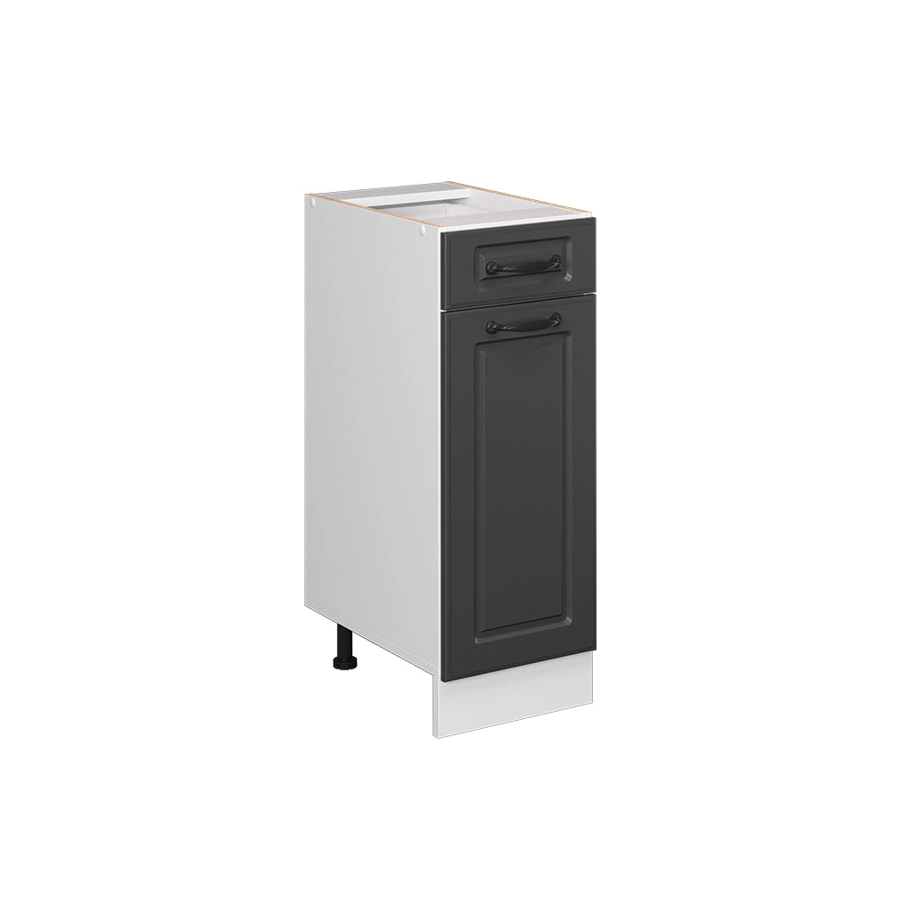 Vicco Mobiletto base per cucina Antracite casa di campagna 30 cm senza piano di lavoro