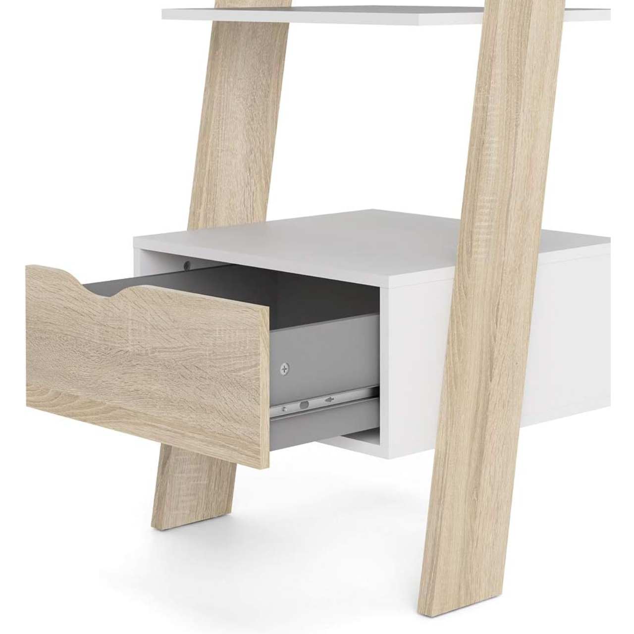 Libreria Oslo 4 Ripiani + 1 Cassetto 55x48x180 cm - Design Moderno e Retrò