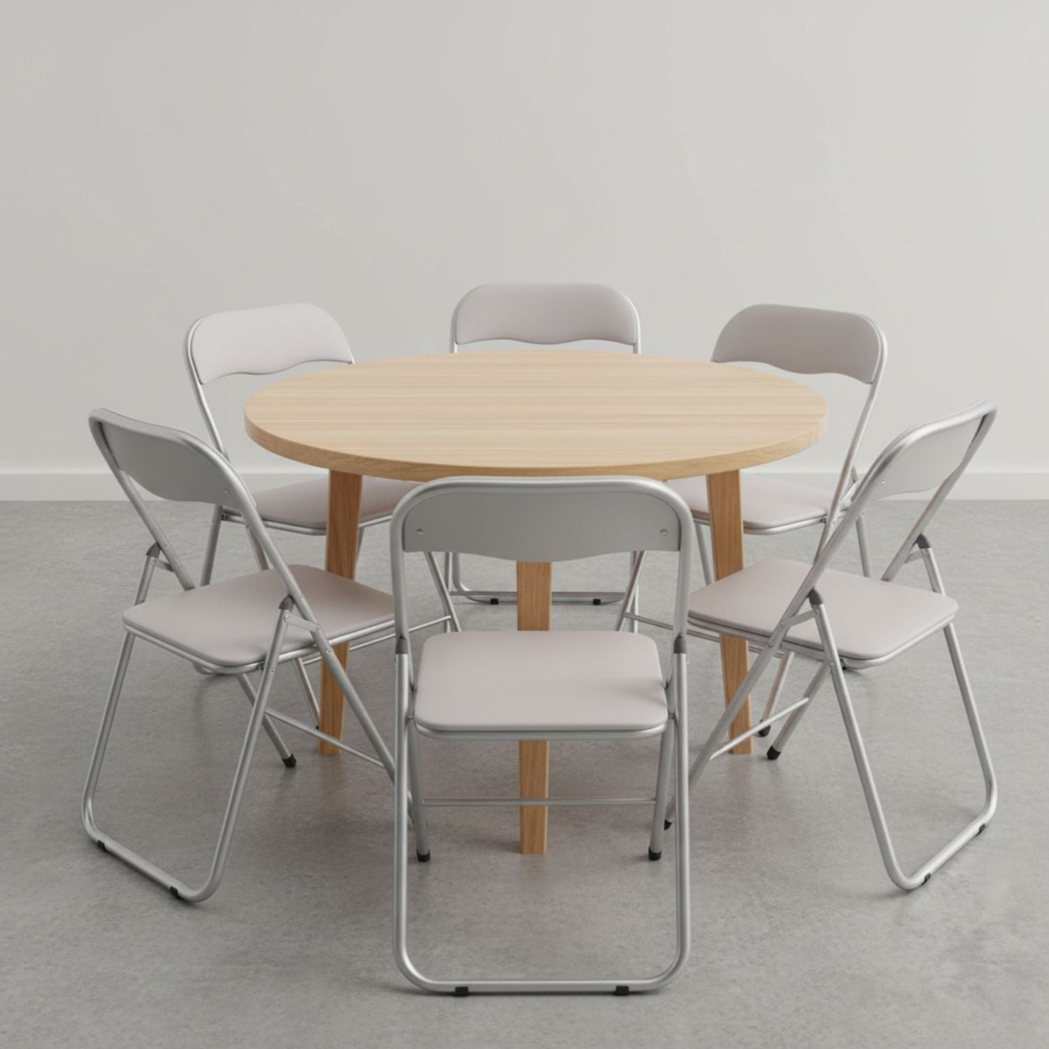 Set Di 6 Sedie Pieghevoli Con Struttura In Ferro Imbottite Salvaspazio Per Giardino Sala Riunioni Eventi Cucina Tortora