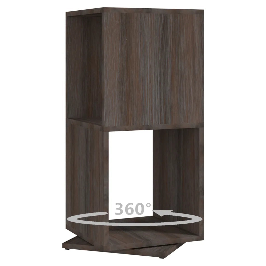 Armadietto Girevole Grigio Rovere 34,5x34,5x147,5cm Truciolato