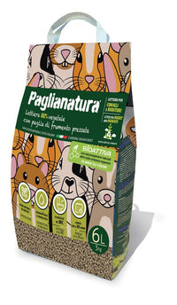 Lettiera per Roditori Bioattiva in Pellet 6mm - Naturale ed Ecologica - 3kg/6 Litri