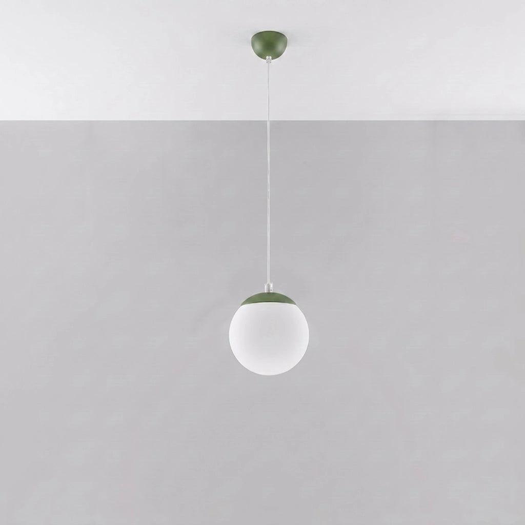 Lampada a sospensione UGO 20 verde oliva