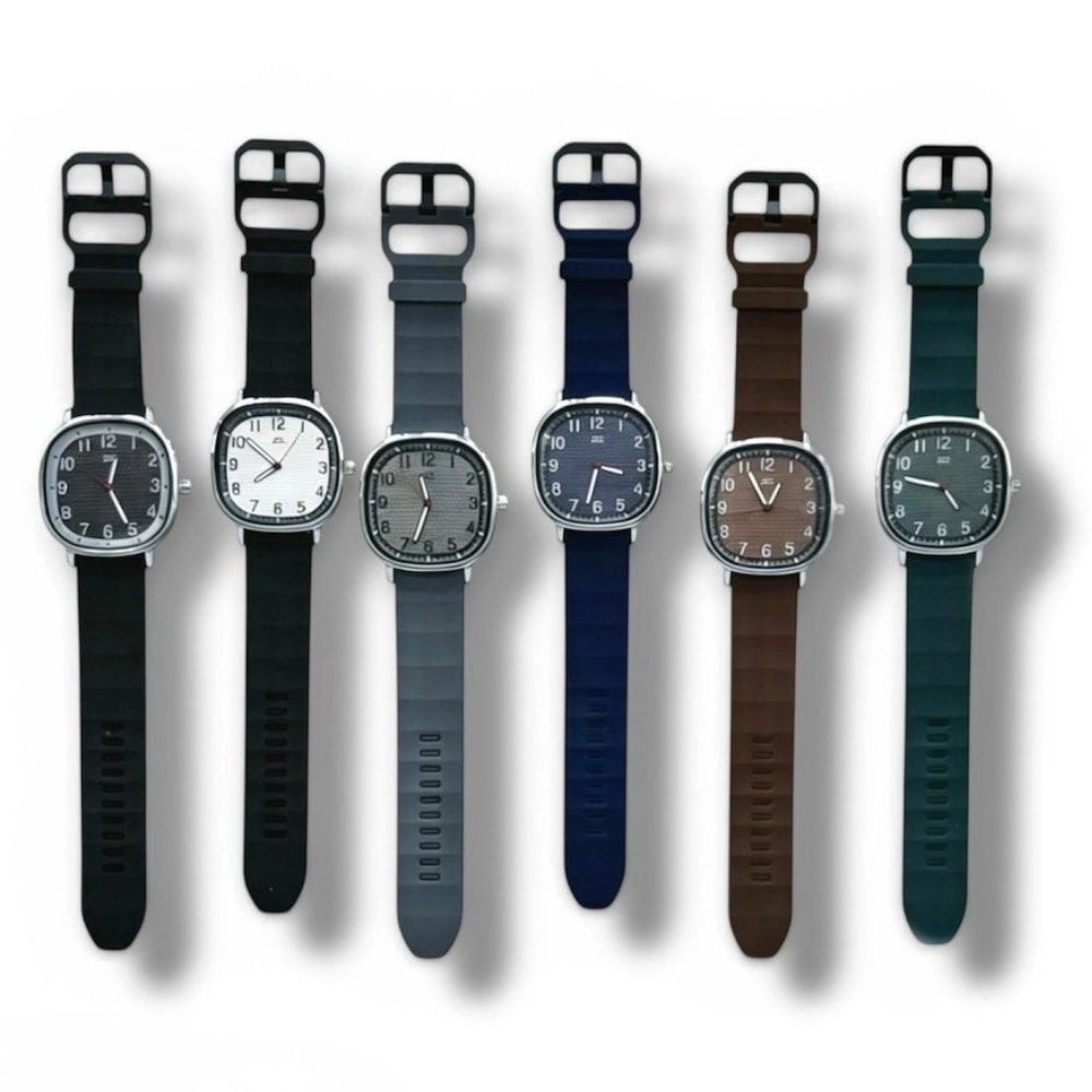 Trade Shop - Orologio Casual Uomo 42 Mm Impermeabile Con Cinturino Sportivo E Design Urbano Minimal -