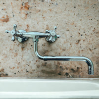 Rubinetto a parete vintage con canna allungabile 20-35 cm