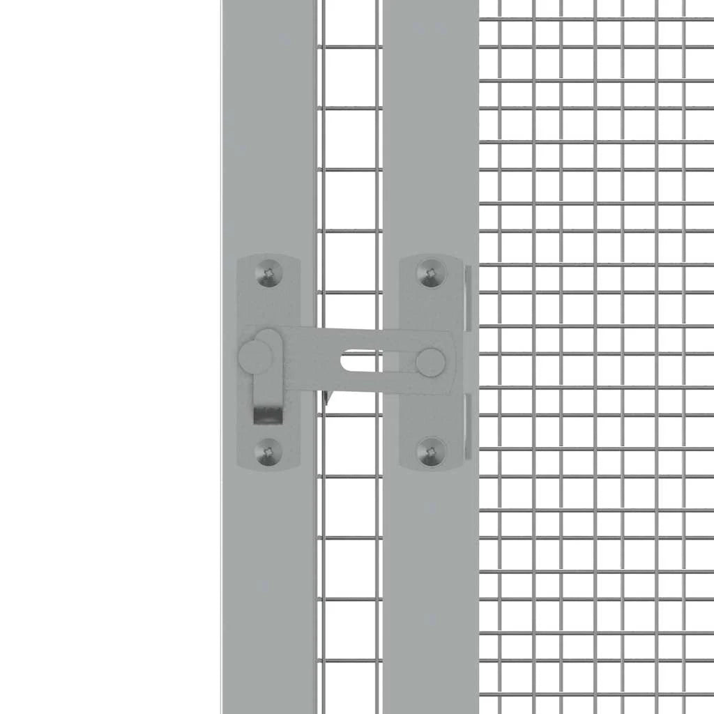 Gabbia per uccelli 302,5 x 324,5 x 211,5 cm acciaio zincato grigio 02_0041708
