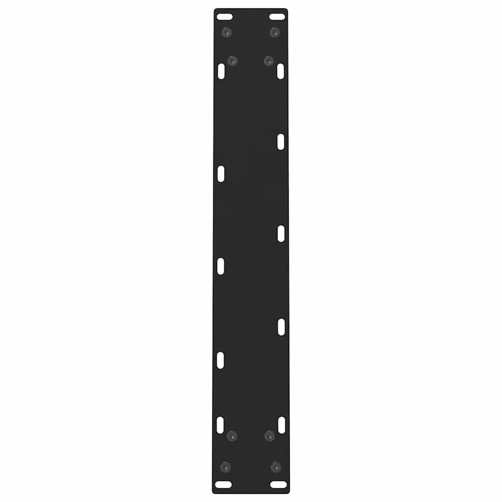 Set di 2 gambe per tavolo da pranzo moderne regolabili quadrate 50 x 72-73 cm in acciaio nero 02_0057540