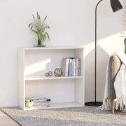 Libreria-Scaffale per Libri-Mobile di Stoccaggio Bianca 80x30x76,5 cm in Truciolato