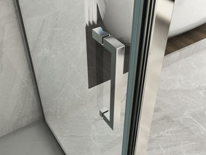 Box doccia Cristallo 6 mm - 2 lati uno fisso ed uno scorrevole laterale (Opaco) - Misura: 70 x 130 x h190 cm