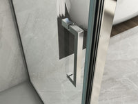 Box doccia Cristallo 6 mm - 2 lati uno fisso ed uno scorrevole laterale (Opaco) - Misura: 60 x 140 x h190 cm 