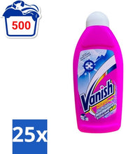 Detersivo per tende - Cristallo bianco - Lavandino senza cloro - Bianco - 500 ml - Confezione in bulk - 25 pezzi