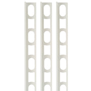 Profili in alluminio verniciato colore bianco 100 a l per finitura parete proangle *** pezzi 3 pz, confezione 1