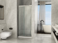 Box Doccia in Cristallo 6 mm Opaco 1 Lato - Porta Scorrevole Reversibile - Misura: 140 xh190 cm 