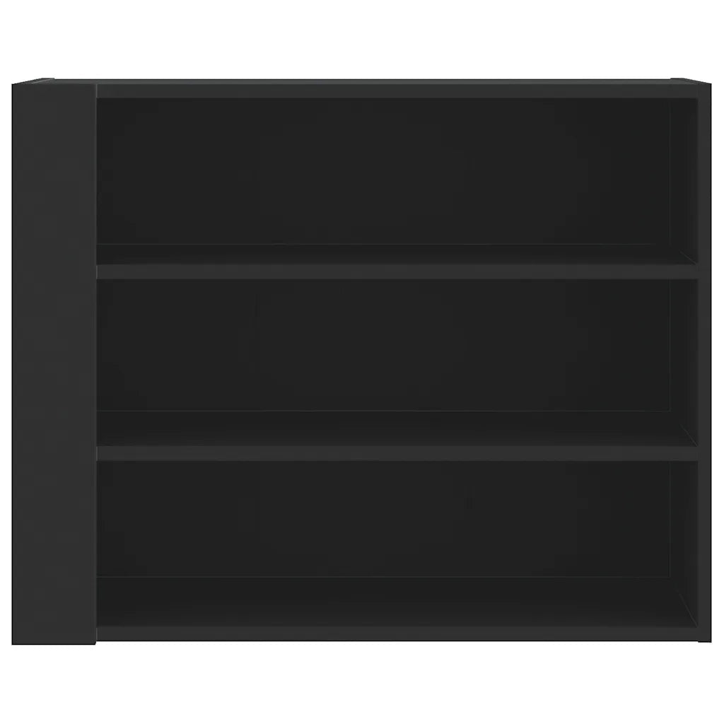 Armadietto a Muro Nero 75x35x60 cm in Truciolato 848417