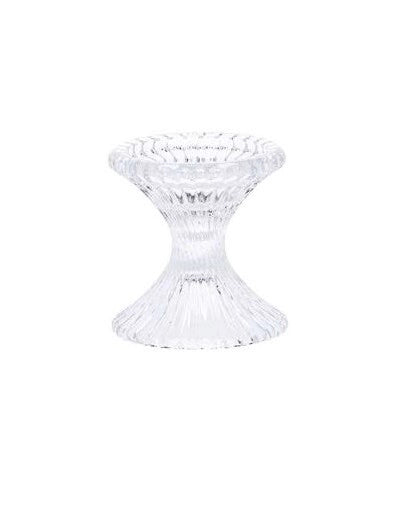 Portacandele Decorativa in Vetro Smella Diametro 10 cm Altezza 10,5 cm