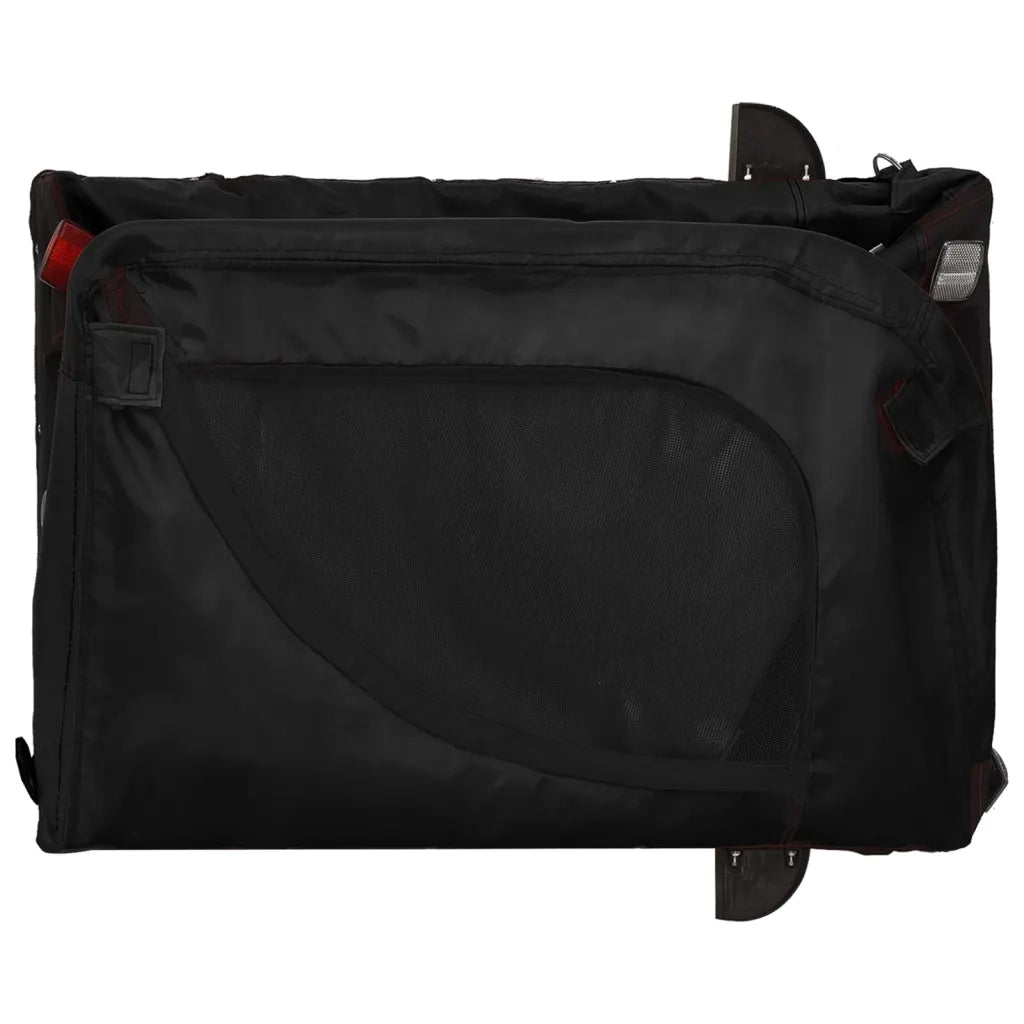 Rimorchio da Bici per Animali Nero Oxford e Ferro CFW8481185