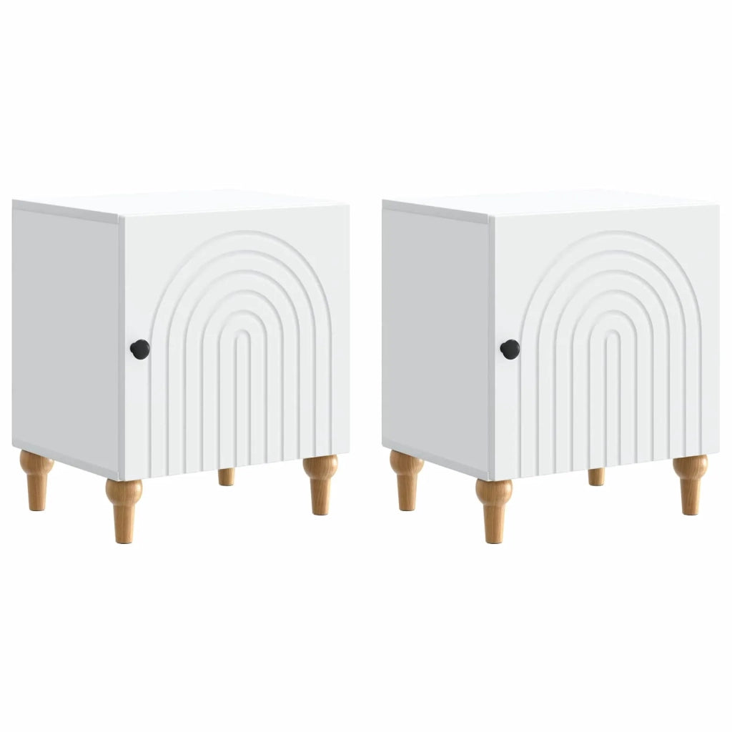 Armadio da Notte 2 pcs Bianco 43 x 34,5 x 50 cm 894106