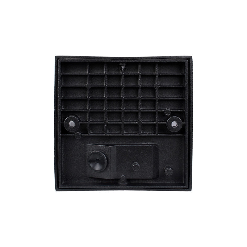 APPLIQUE LED CUBO IN ALLUMINIO NERO E PVC BIANCO LUCE CALDA 3000K ILLUMINAZIONE MODERNA DA ESTERNO IP54 - ELEGANZA FUNZIONALE PER GIARDINI E VIALETTI