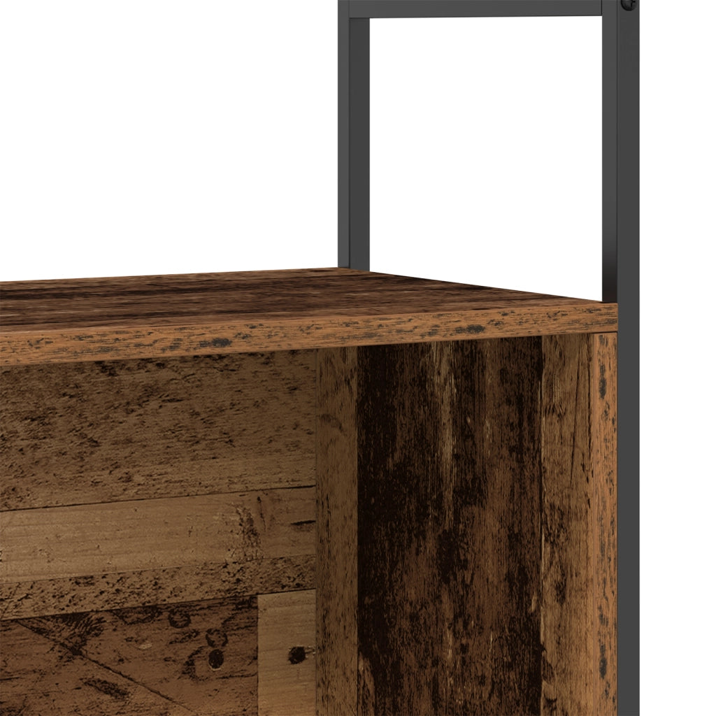 Mobile libreria  in rovere affumicato 80x30x78,5 cm in legno ingegnerizzato