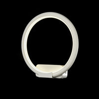 Lampada da parete Modern in Metallo Nola Bianco