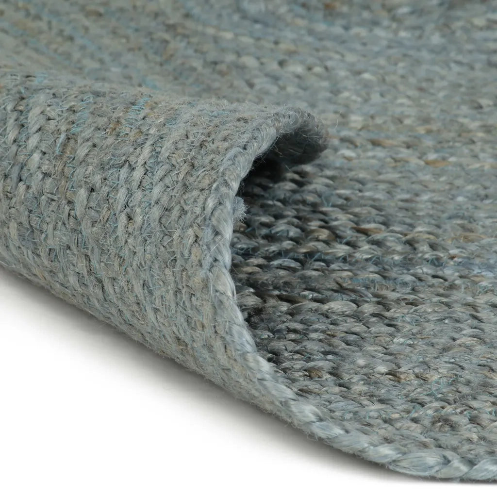 Tappeto Lavorato a Mano in Juta Rotondo 240 cm Verde Oliva cod mxl 64826