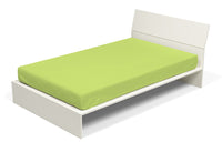 Lenzuolo Sotto con Angoli ed Elastico Tinta Unita Verde Acido Singolo