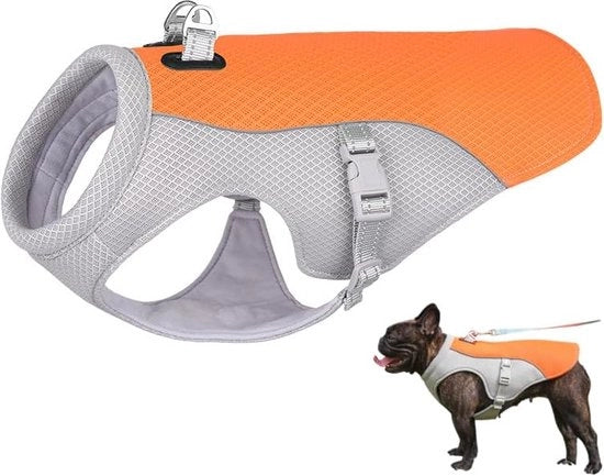 Vestone per cani per l'estate, giacca per cani rinfrescante, vestone rinfrescante per cani, giacca rinfrescante per cani durante l'estrazione, giacca rinfrescante per cani (XXL, arancione)