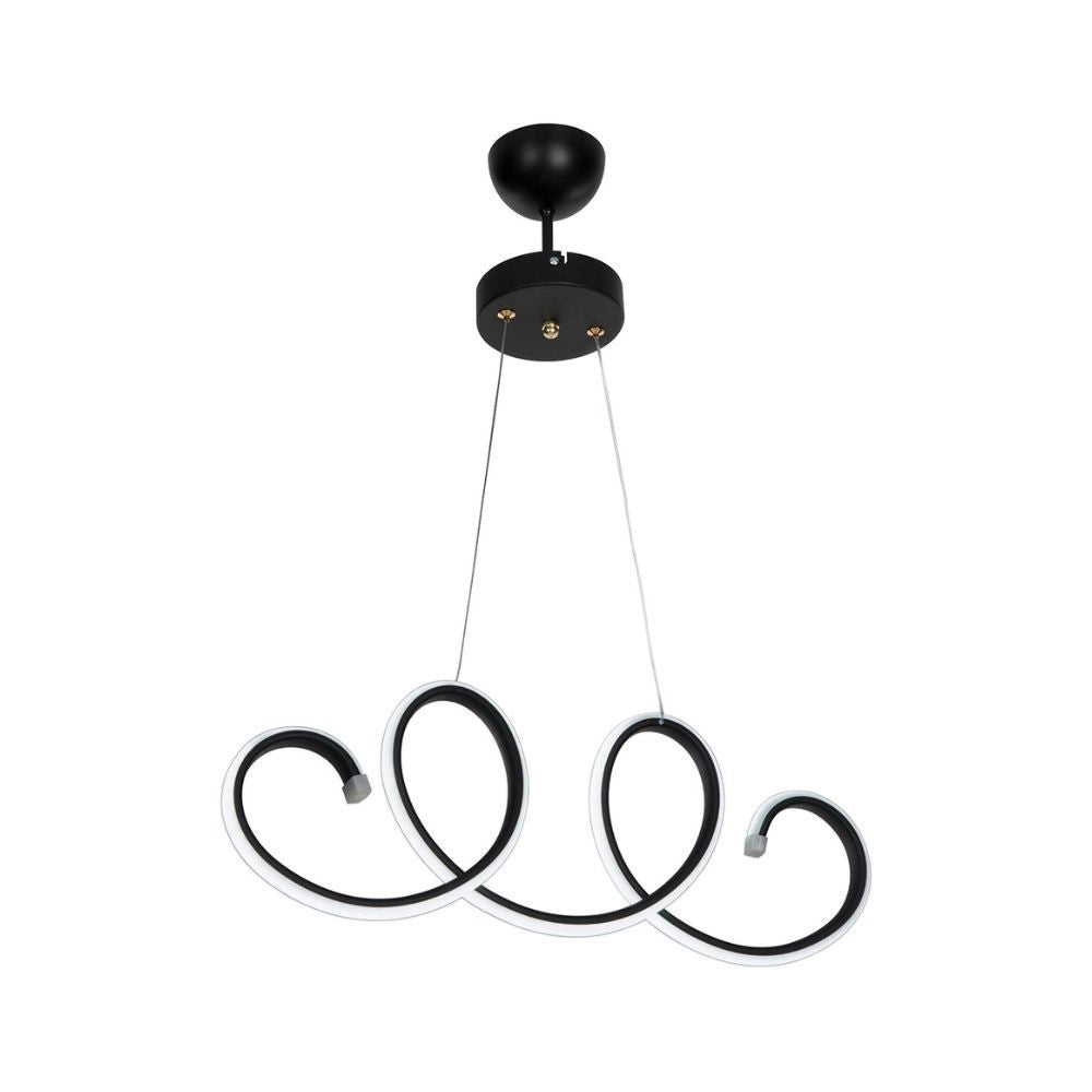 Lampada a sospensione LED forma spirale Afra MDL4441 colore nero