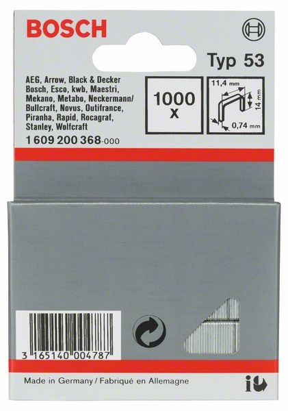 1609200368 - Graffetta a filo fine tipo 53 11,4 x 0,74 x 14 mm