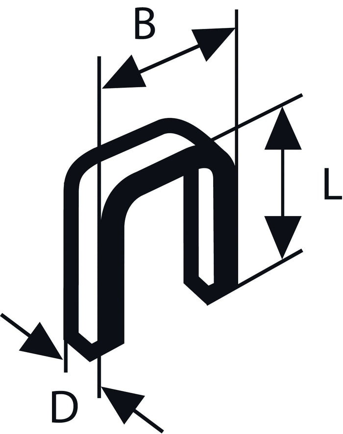 2608200701 - Graffe TK40 20G 1,2 mm, 20 mm, zincata