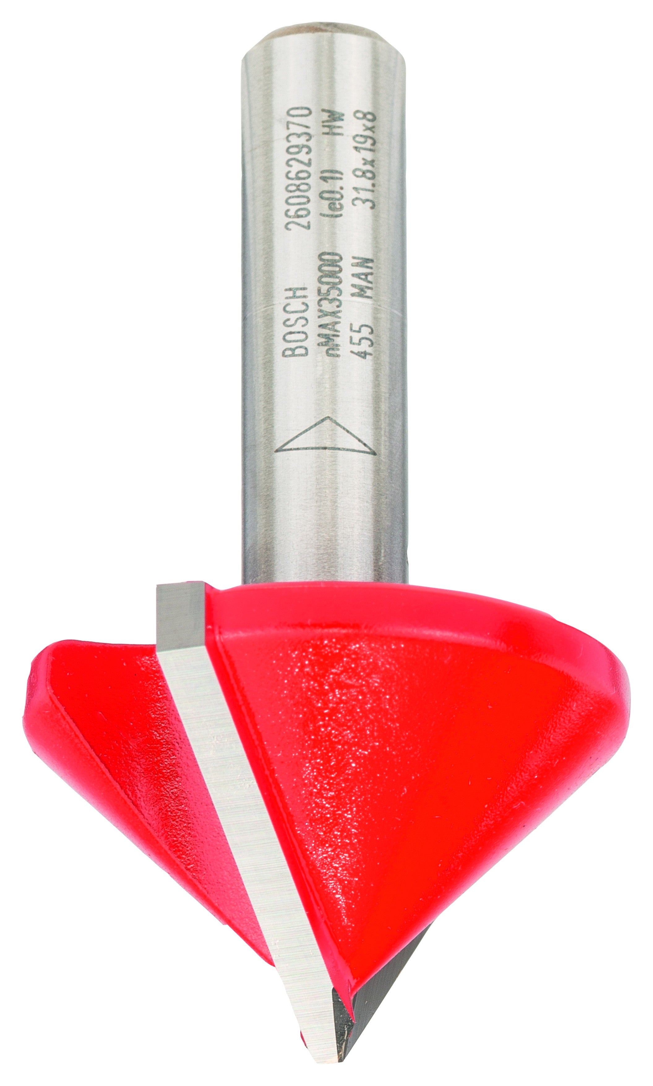 2608629370 - Bit per scanalature a V Expert for Wood V, 8 mm, D 31,8 mm, L 19 mm, G 51 mm, 90 gradi 8 mm, D 31,8 mm, L 1