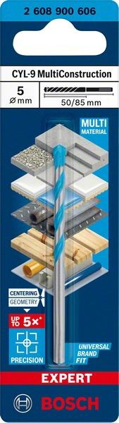 2608900606 - Punta Multimateriale CYL-9 5 x 50mm x 85mm