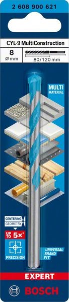 2608900621 - Punta Multimateriale CYL-9 8 x 80mm x 120mm