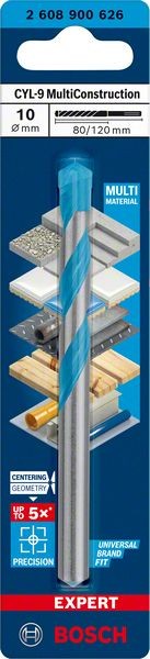 2608900626 - Punta Multimateriale CYL-9 10 x 80mm x 120mm