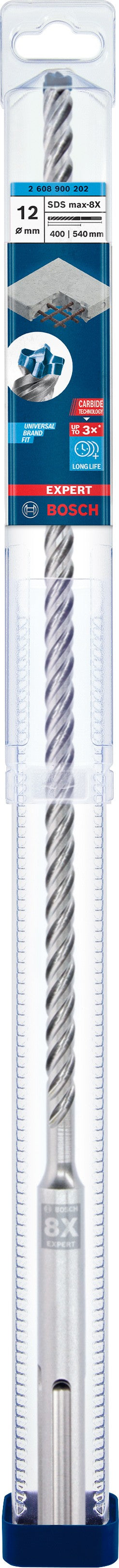 2608900202 - PUNTA BOSCH SDS MAX 8X D.12mm X 400mm X 540mm