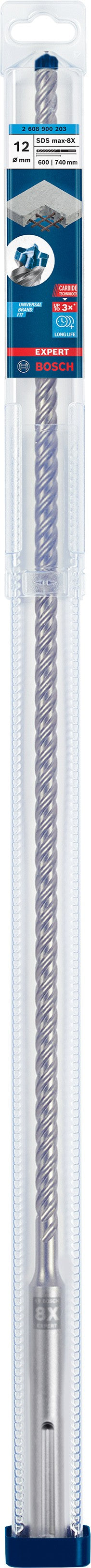 2608900202 - PUNTA BOSCH SDS MAX 8X D.12mm X 400mm X 540mm