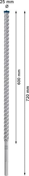 2608900242 - PUNTA BOSCH SDS MAX 8X D.25mm X 600mm X 720mm