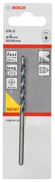 2608588138 - Punte per calcestruzzo CYL-5 4 x 50 x 90 mm