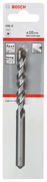 2608597665 - Punte per calcestruzzo CYL-3 10 x 80 x 120 mm, d 9 mm