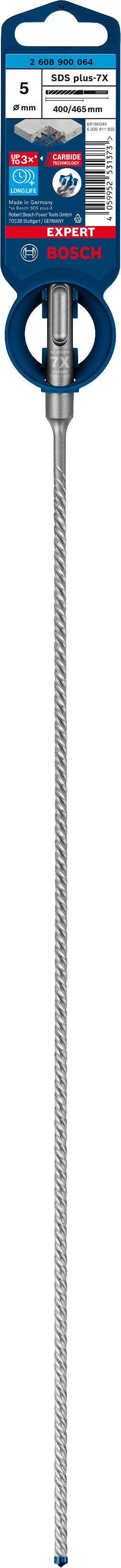 2608900064 - PUNTA SDS PLUS 4 TAGLIENTI D.5mm X 400mm X 465mm