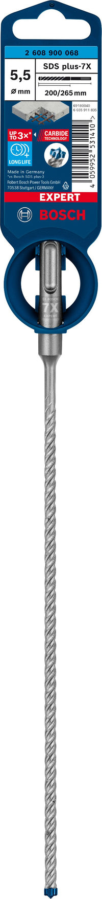 2608900068 - PUNTA BOSCH SDS PLUS 4 TAGLIENTI D.5,5mm x 200mm X 265mm