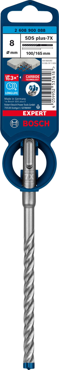 2608900088 - PUNTA BOSCH SDS PLUS 4 TAGLIENTI D.8mm X 100mm X 165mm