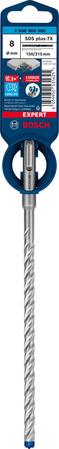 2608900089 - PUNTA BOSCH SDS PLUS 4 TAGLIENTI D.8mm X 150mm X 215mm