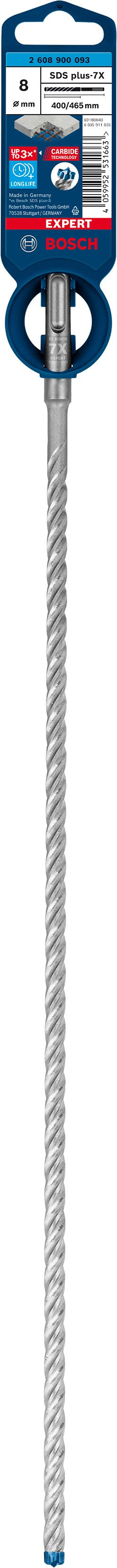 2608900093 - PUNTA BOSCH SDS PLUS D.8mm X 400mm X 465mm