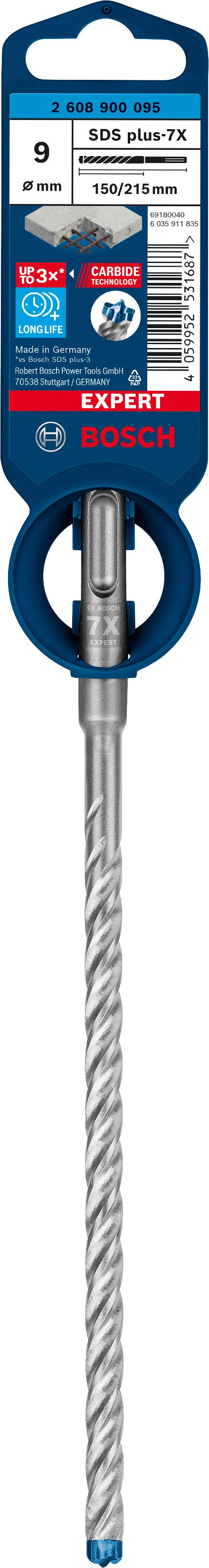 2608900095 - PUNTA BOSCH SDS PLUS 4 TAGLIENTI D.9mm X 150mm X 215mm